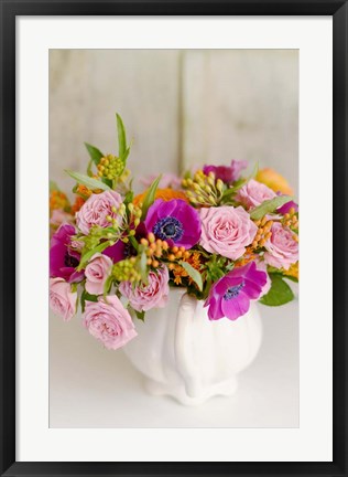 Framed Radiant Bouquet Print