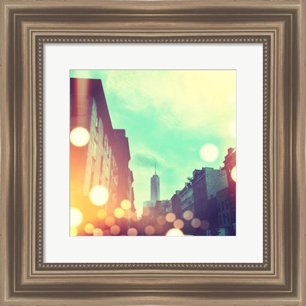 Framed City Stroll I Print