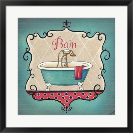 Framed Bain and Savon I Print