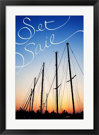 Framed Set Sail Print