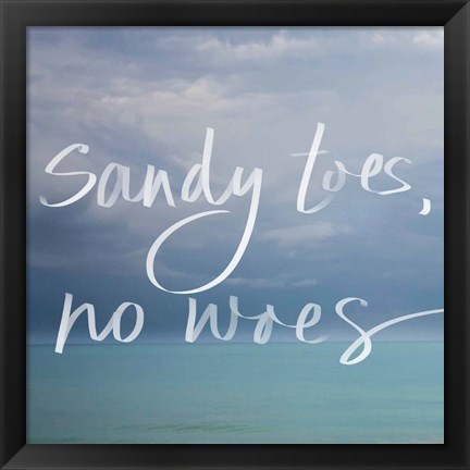 Framed Sandy Toes Print