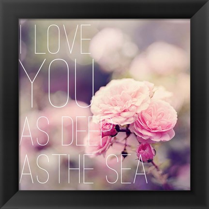 Framed Depths of Love Print