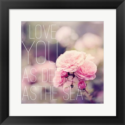 Framed Depths of Love Print