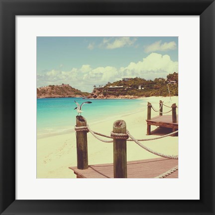 Framed Island Vacation I Print