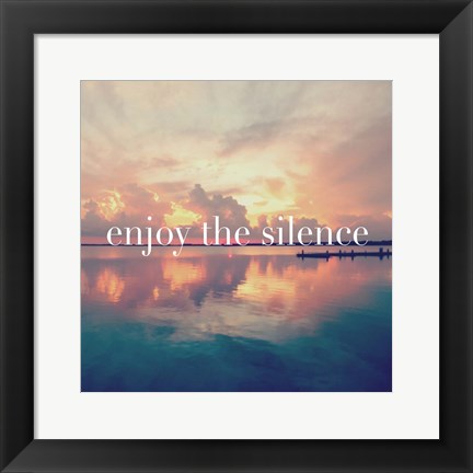 Framed Enjoy the Silence Print