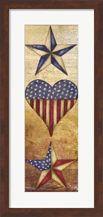 Framed America Stars II Print