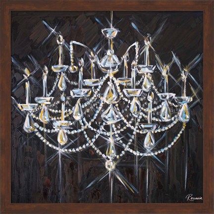 Framed Chandelier II Print