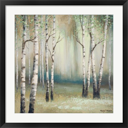 Framed Late September Birch I Print