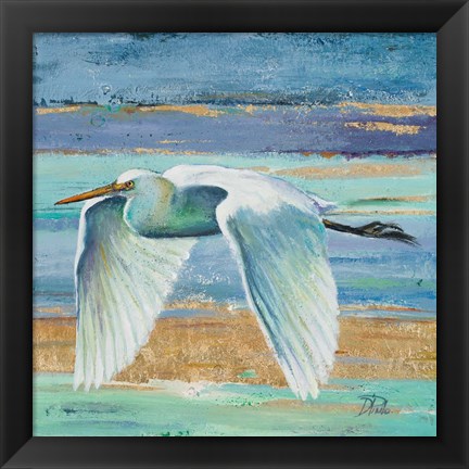 Framed Great Egret II Print