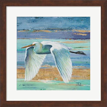 Framed Great Egret II Print