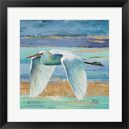 Framed Great Egret II Print