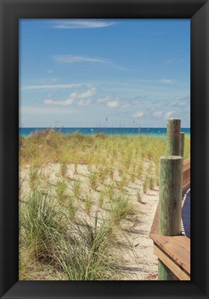 Framed Coast Dock II Print