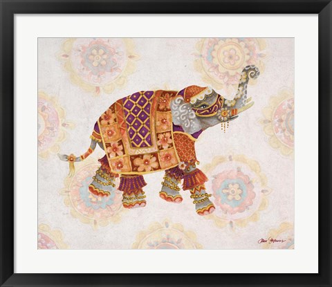 Framed Pink Elephant IB Print