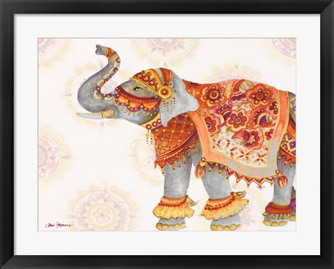 Framed Pink Elephant IIB Print