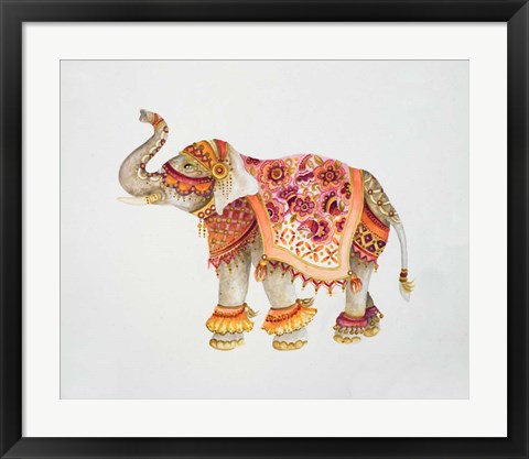 Framed Pink Elephant IIA Print