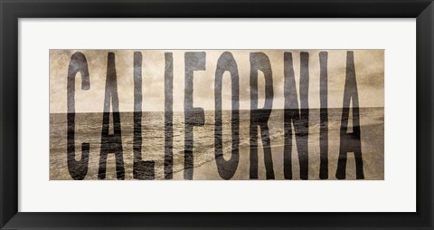 Framed California Type Wave Print