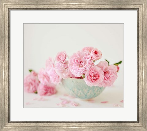 Framed Petals and Porcelain Print