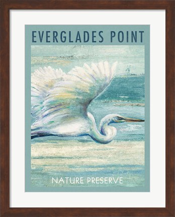 Framed Everglades Poster I Print