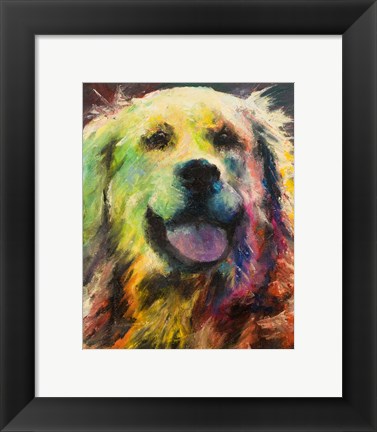 Framed Happy Companion I Print