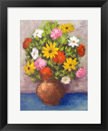 Framed Vase of Beauty II Print