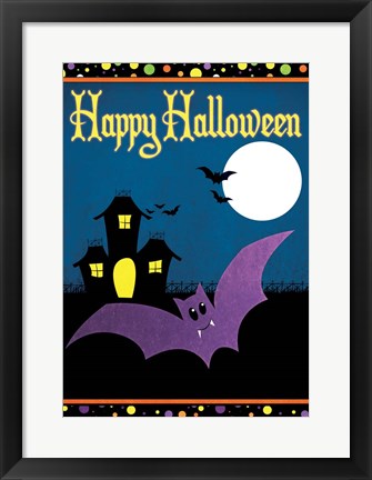 Framed Happy Halloween II Print