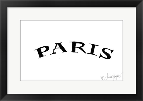 Framed Paris Print