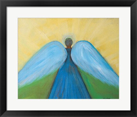 Framed Beneath Angels Wings Print