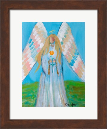 Framed Angel of Spring Print