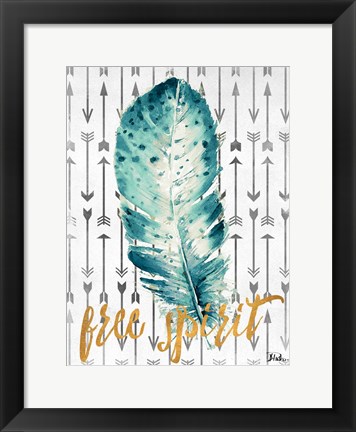 Framed Free Spirit Feather Print