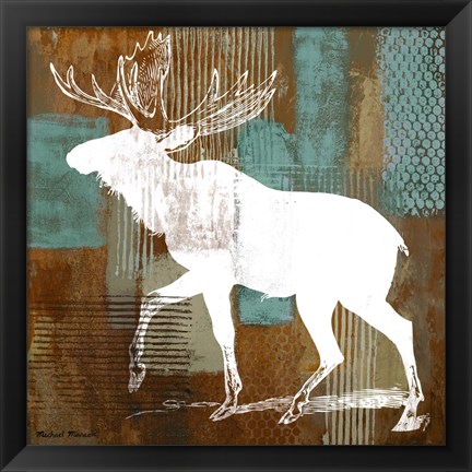 Framed Moose Print