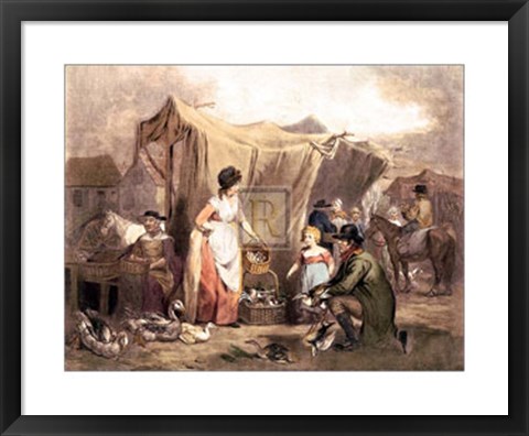 Framed Poultry Market Print