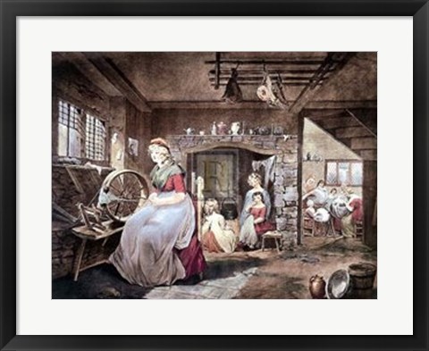 Framed Industrious Cottagers Print