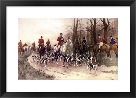 Framed Hounds Print