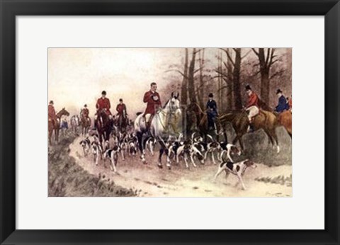 Framed Hounds Print