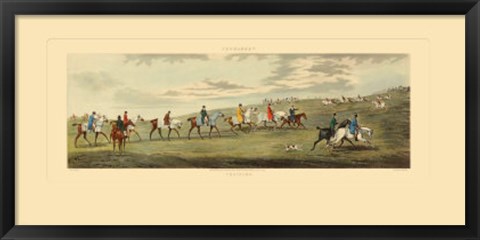 Framed Newmarket: Training Print