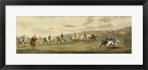 Framed Newmarket: Training Print