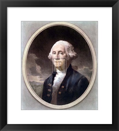 Framed George Washington Cameo Print