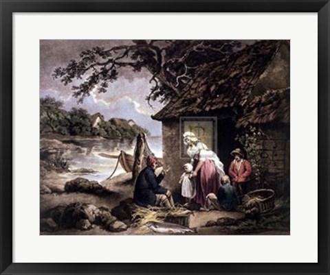 Framed Fisherman&#39;s Hut Print