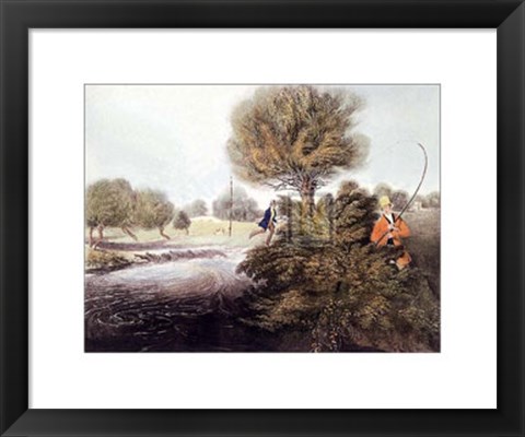 Framed Fly-Fishing for Trout Print