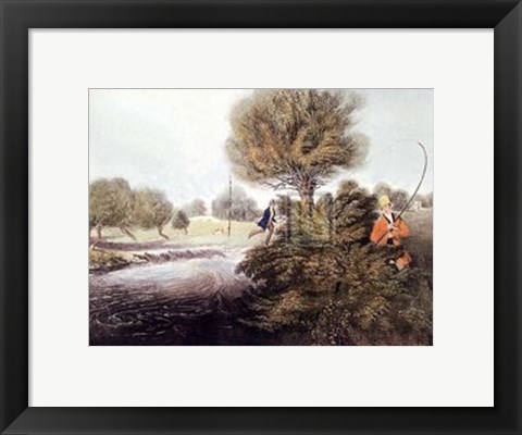 Framed Fly-Fishing for Trout Print