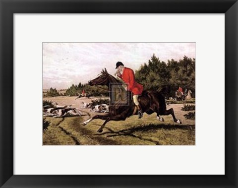 Framed Gone Away - rider Print