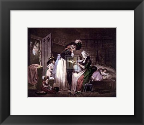 Framed Visit to the Child At Nurse  [S] Print