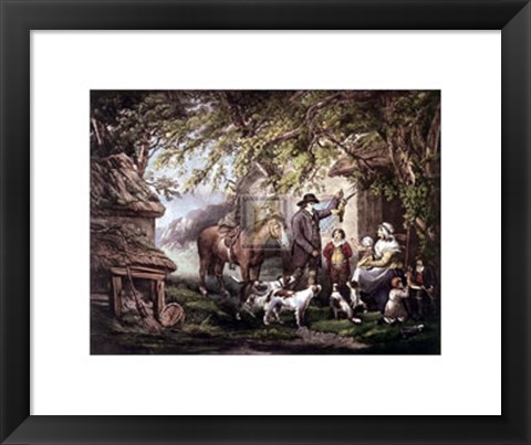 Framed Evening or Sportsman&#39;s Return   [S] Print