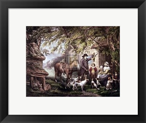 Framed Evening or Sportsman&#39;s Return   [S] Print