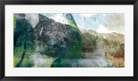 Framed Mountain Abstract I Print