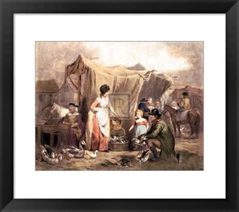 Framed Poultry Market Print