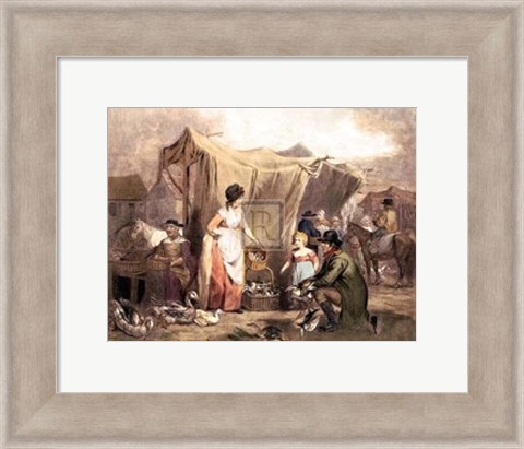 Framed Poultry Market Print