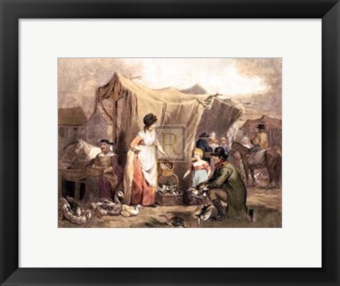 Framed Poultry Market Print