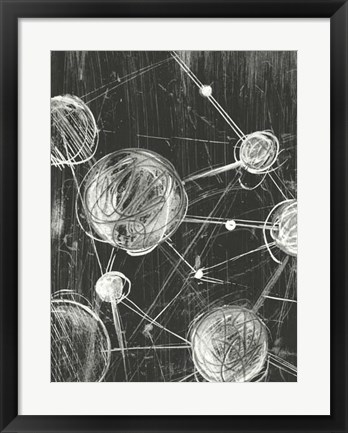 Framed Molecular Fusion I Print