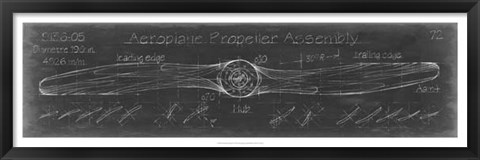 Framed Propeller Diagram Print